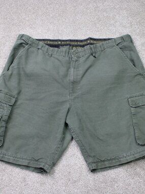 Boy Scouts of America Shorts Womens 22w Green Cargo Convertible TOP ONLY Chino